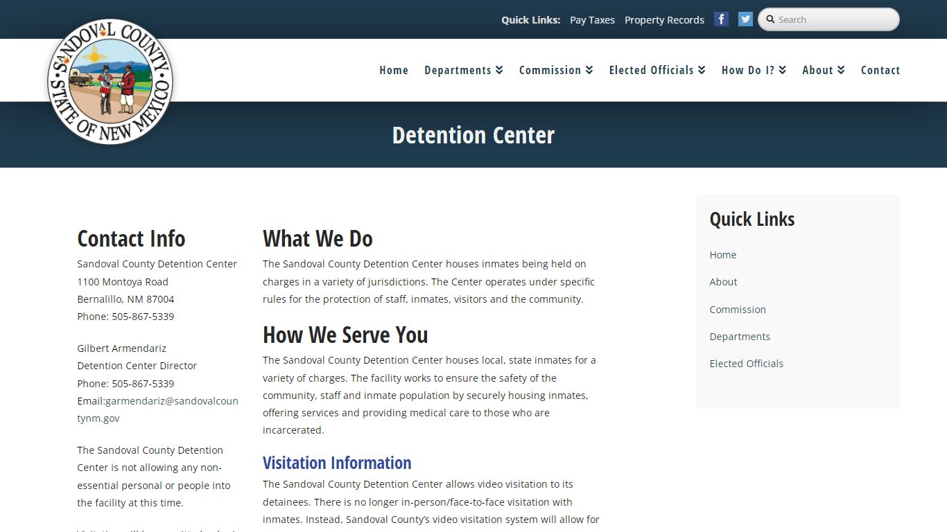 Detention Center - Sandoval County